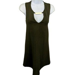 Pinc Olive Green Stretch Dress Size S